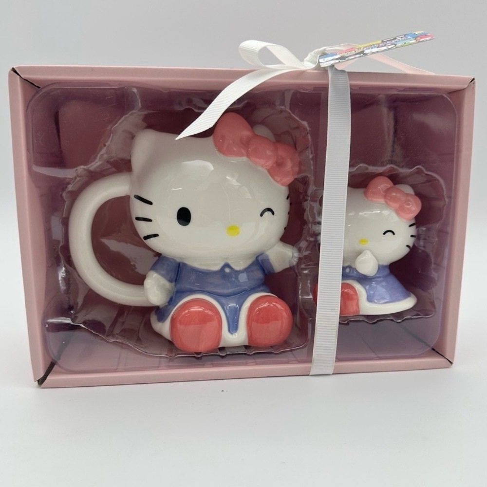 Blue Sky - Hello Kitty Purple Dress Figural Mug & Figurine Set